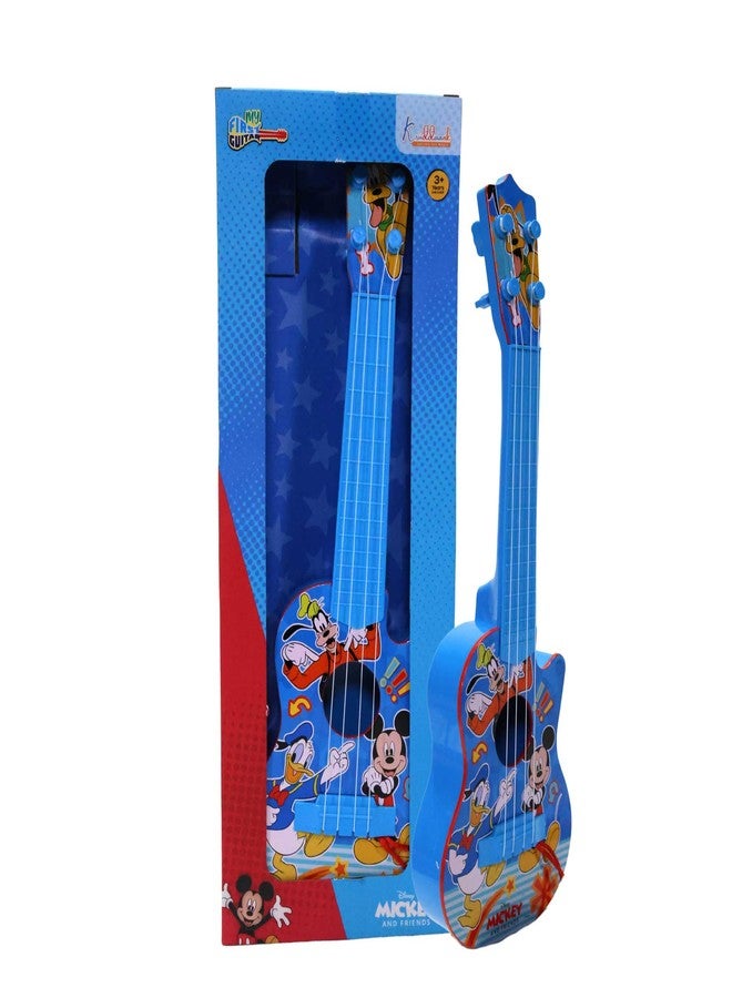 Kriiddaank Disney Mickey Mouse Small Guitar for Kids - 4 String Toy Musical Instrument with Adjustable Tension, Fingerstyle Tab & Pick - Portable, Safe & Educational Gift for Boys & Girls Ages 3+ - Image 1