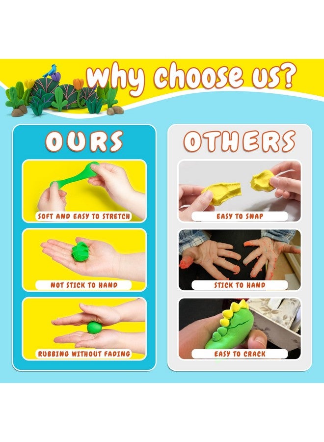 Kiditos Air Dry Clay With Picture Frame24 Colors Modeling Clay Painting Diy Kit For Kids And Adultssoft&Ultra Lightchristmas&Birthday Gifts Education Craft Toy With Sculpting Tools - Image 5