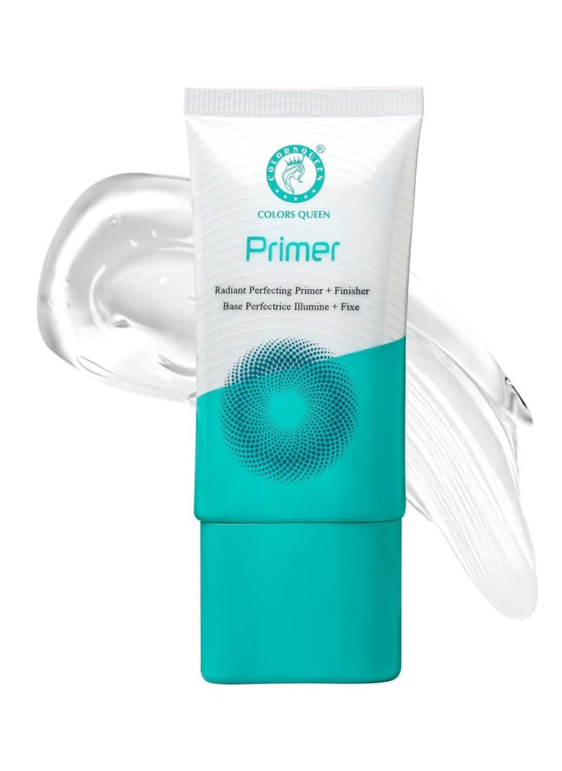 COLORS QUEEN Perfect Primer Finisher Base Perfectrice Illumine Fix Primer 25ml Transparent Poreless Oil Free Waterproof Smooth Long Lasting Makeup Face Primer  - Image 1