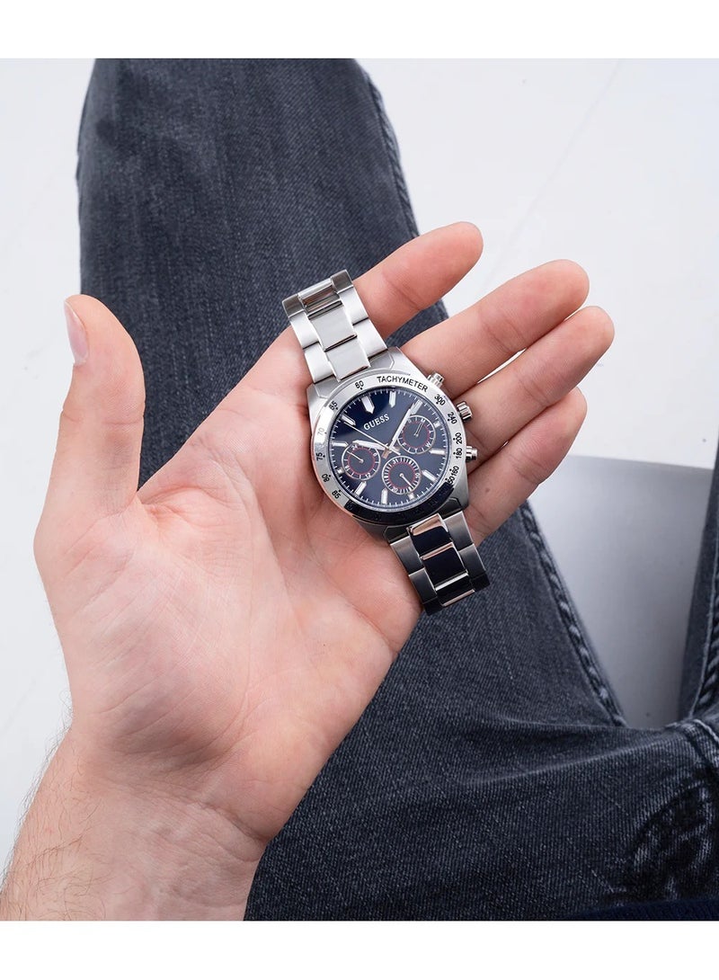 GUESS Men's Analog Round Shape Stainless steel Wrist Watch GW0329G1 - 42 Mm - Image 5