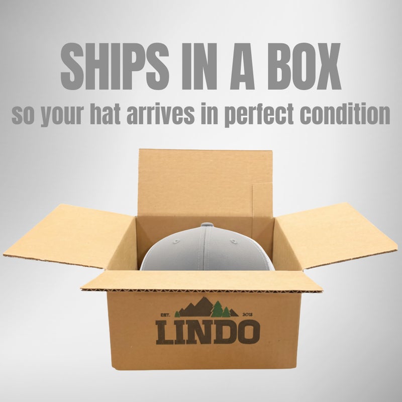 LINDO Trucker Hat - Palm Tree 2.0 (Silver White w/Pink Patch) - Image 3