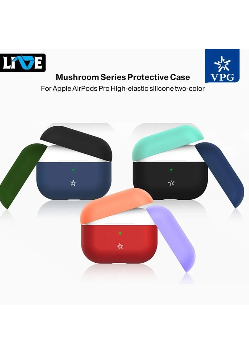 VPG Mushroom Series For Airpods Pro Blue/Black /Green