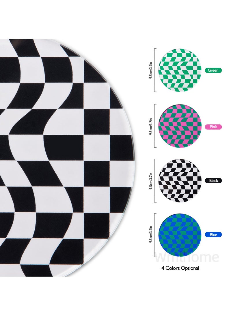 Wmlhome Creative Acrylic Checkerboard Pattern Cup Mat, For Coffee Tea Drink Mug Pads Restaurant Decoration Shooting Props Coasters  - Image 3