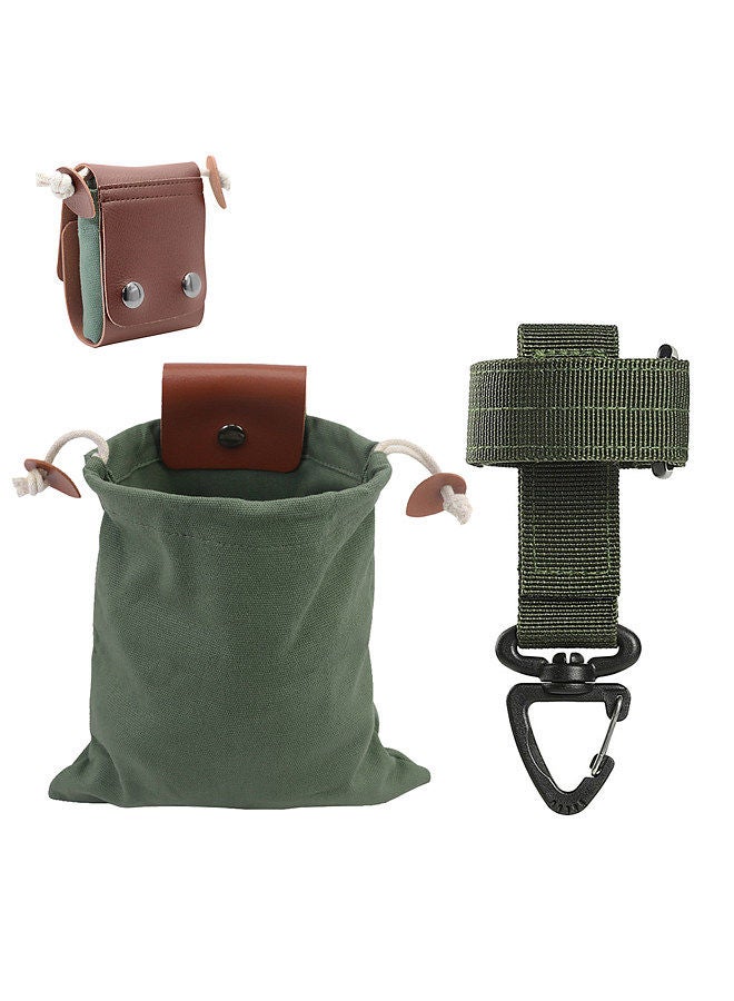 Generic Collapsible Belt Bag with Hook Strap Foraging Bag Adjustable Collecting Pouch for Hiking Camping Backpacking  - Image 1
