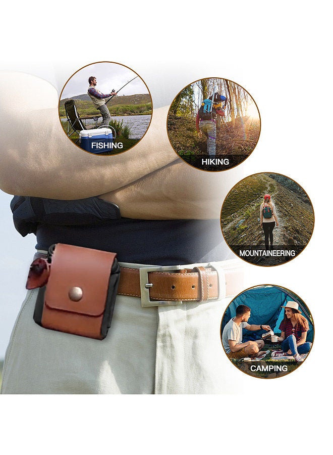 Generic Collapsible Belt Bag with Hook Strap Foraging Bag Adjustable Collecting Pouch for Hiking Camping Backpacking  - Image 5
