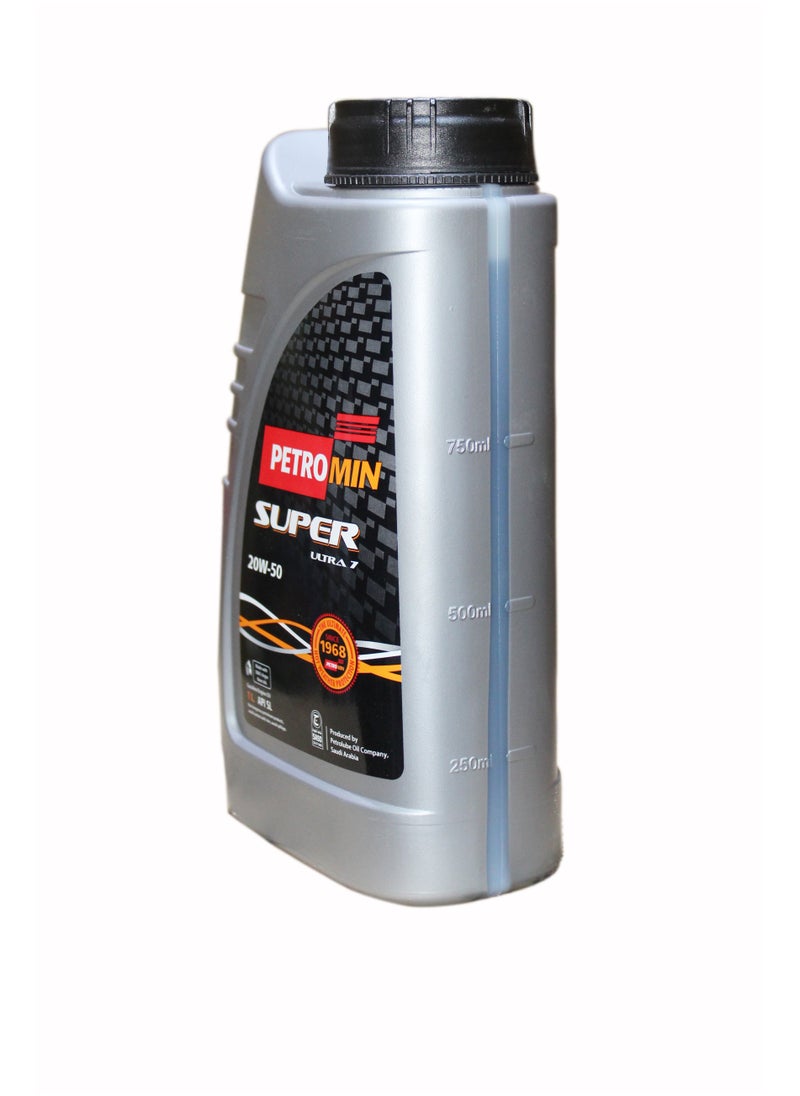 Petromin - Petromin Super Ultra 7 20W-50 Engine Oil Petrol 1L (5000km) - Image 1