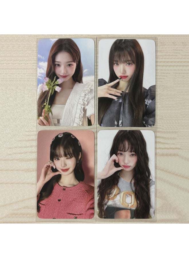 NIBEMINENT 4 Pcs Kpop IVE - Jang Wonyoung Hapa kristin Lomo Cards Card For Fans Collection Gifts - Image 3