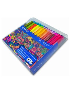 Maxi Maxi Creative Permanent Marker Set – 36 Assorted Colors Ideal for Paper Canvas Plastic Fabric Crafts Stones Glass Metal Wood and More.  - Image 3