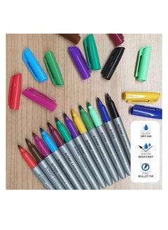 Maxi Maxi Creative Permanent Marker Set – 36 Assorted Colors Ideal for Paper Canvas Plastic Fabric Crafts Stones Glass Metal Wood and More.  - Image 5