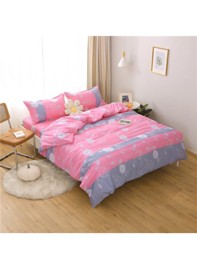 Quilt Cover Single Piece 150x 200 Student Dormitory Single Quilt Cover 200x 230cm Double Quilt Imitation Cotton Four Seasons Wholesale-Color:Naughty Rabbit-Specifications:2.4m Piece Set [quilt Cover 200*230] - Image 4