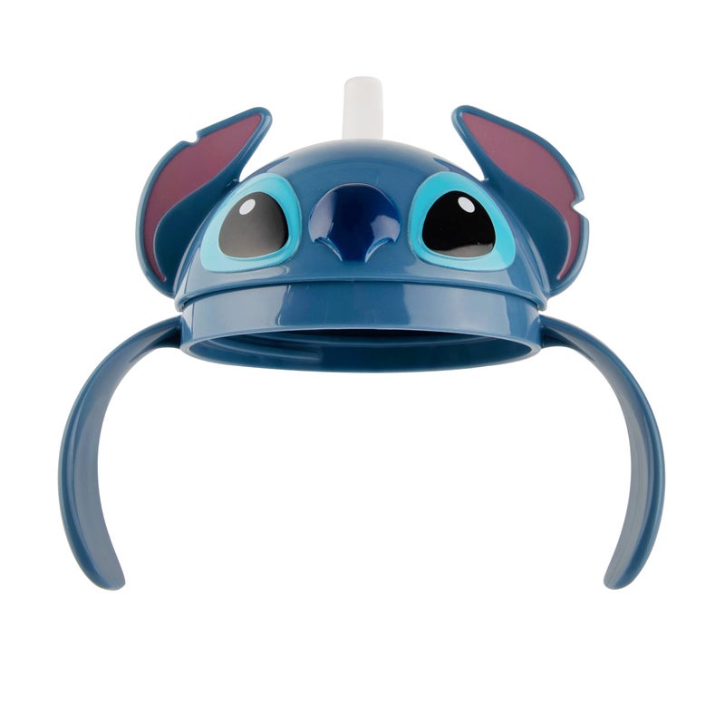 The First Years Disney Stitch Weighted Straw Cup - Spill Proof Toddler Straw Cups with Flip Top Cover - Transition Sippy Cups - Toddler Feeding Supplies - 7 Oz - Ages 6 Months and Up - Image 3