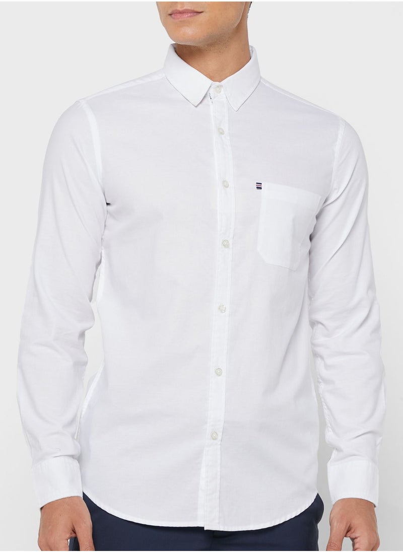 Robert Wood - Regular Collar Full Sleeve With Roll Up And Tab Shirt - Image 1