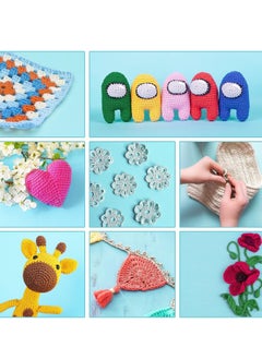 Arabest 73 Piece Crochet Kit with Crochet Hooks Yarn Set, Premium Bundle Includes Yarn Balls Needles Accessories Kit Canvas Tote Bag and Lot More Starter Pack for Kids Adults Beginner Professionals  - Image 5