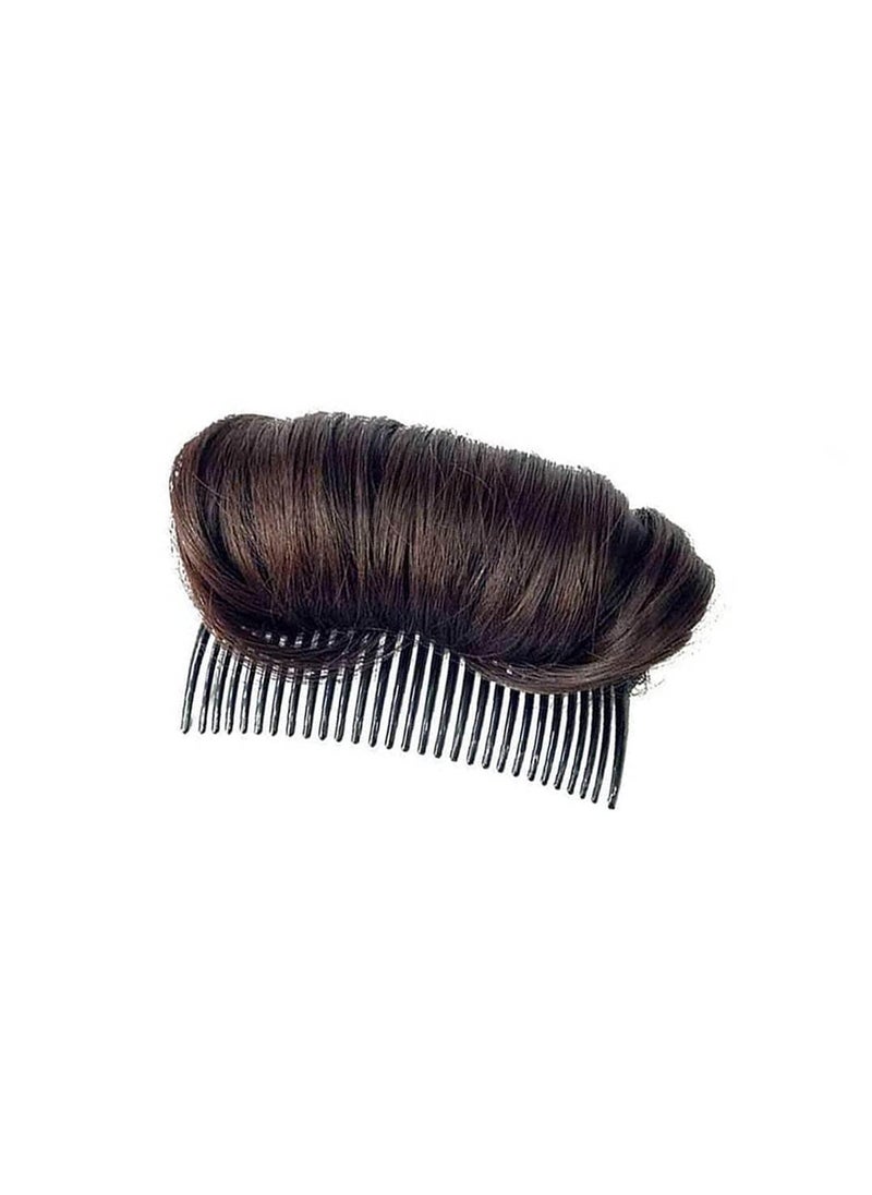 ericotry - 1Pc Womens Hair Bun Invisible False Hair Clip Bump It Up Volume Base Fluffy Princess Hair Pad Insert Tool Accessories Dark Brown - Image 1