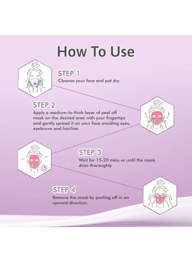 GLAMVEDA Rice & Ceramide And Glycolic & Salicylic Anti Acne Peel Off Face Mask (200 ml) | For Oily & Acne Prone Skin | Oil balancing, Deep Cleansing | Blackhead & Pore care - Image 5
