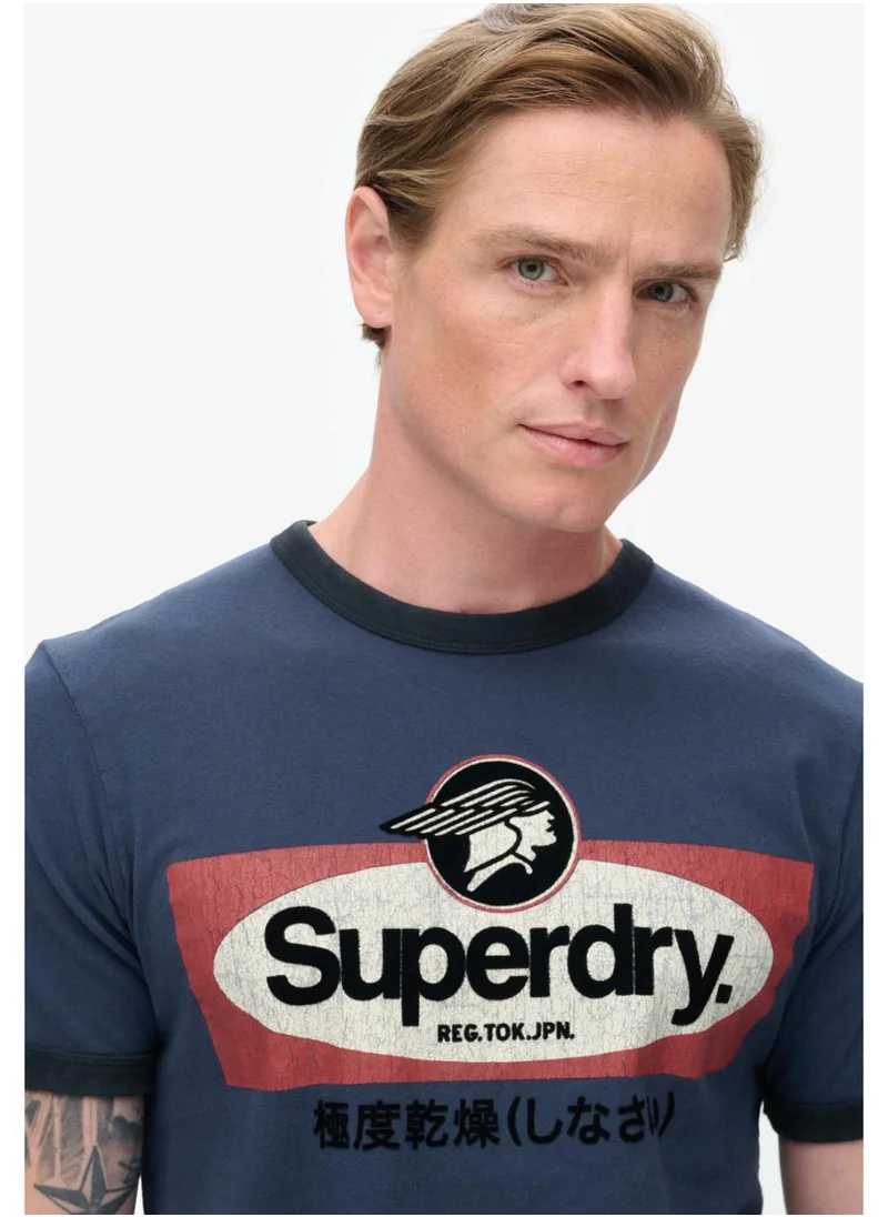 Superdry Cl Ringer Workwear Graphic Tee