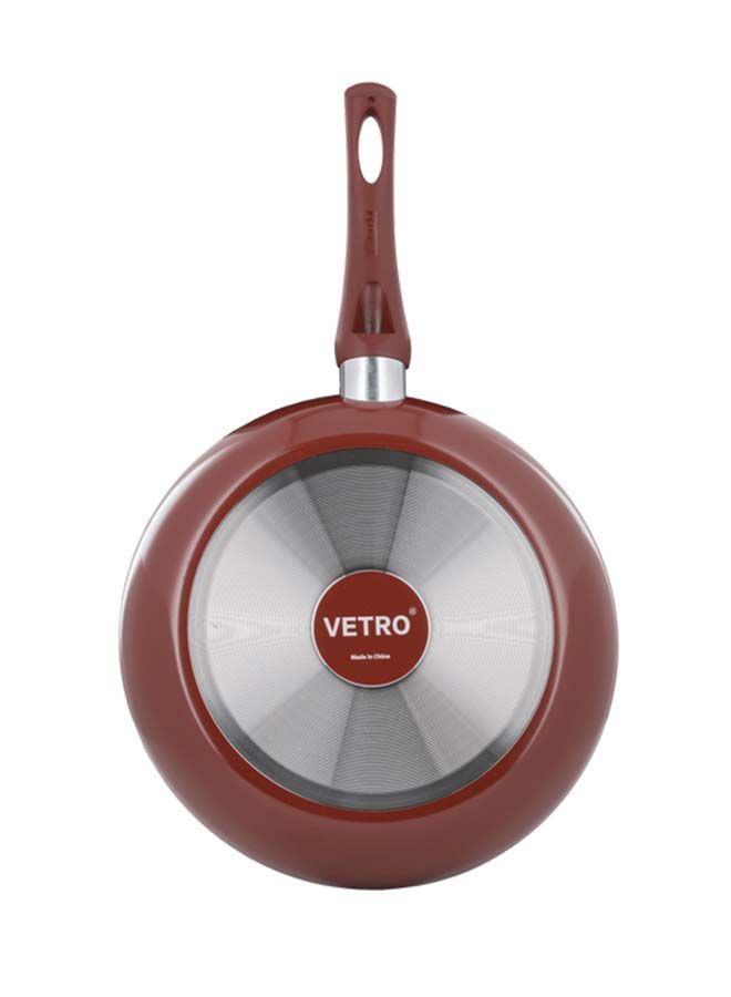Alsaif Vetro Fry Pan Non Stick  24Cm  Black/Red K79704/1/24 - Image 2