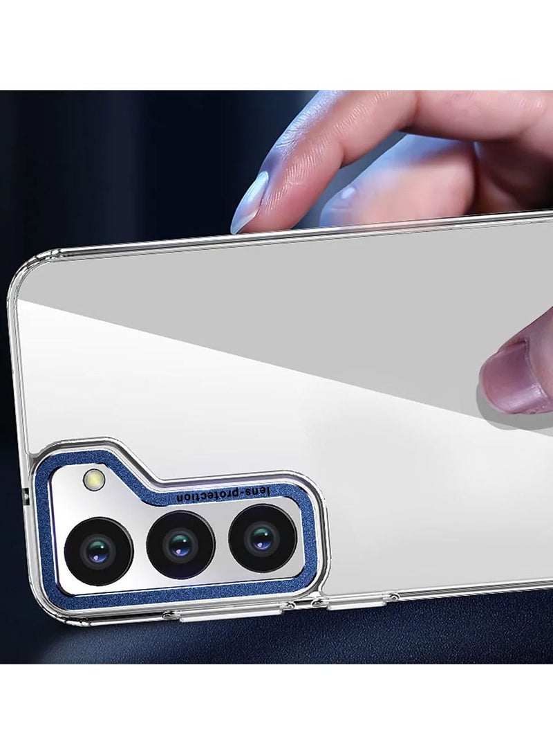 CATANES Samsung Galaxy S23 Plus Clear Case Shockproof Slim Anti-Yellow Hybrid Hard PC+ TPU Cover Metal Camera Lens Frame - Image 2