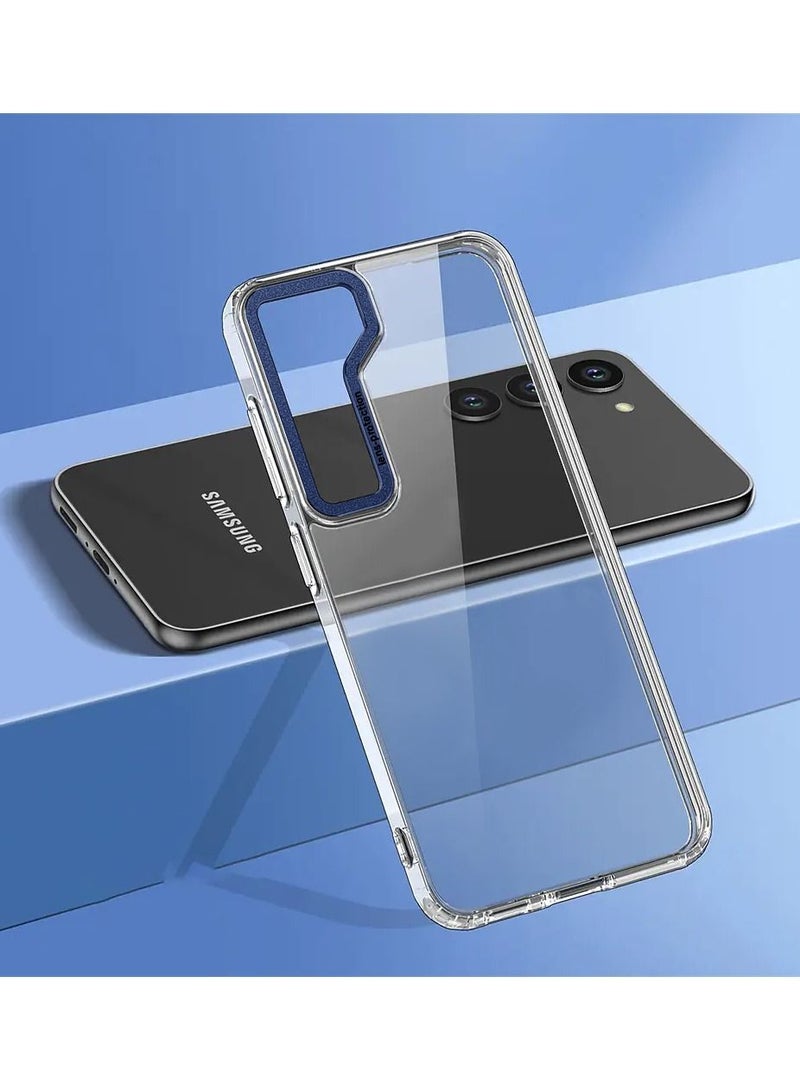 CATANES Samsung Galaxy S23 Plus Clear Case Shockproof Slim Anti-Yellow Hybrid Hard PC+ TPU Cover Metal Camera Lens Frame - Image 3