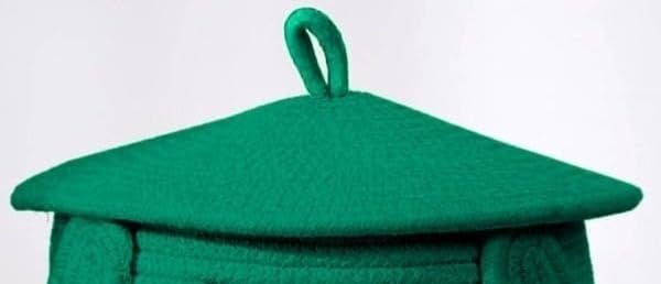 BUNAII Jute Cotton Cute Bear Hand Woven Fruit basket, storage basket, Oraganizer Box For jewellery, toys, cosmetics and for multipurpose uses with cap (GREEN) Pack of 1 (11 x 11 x 7) Inches  - Image 3