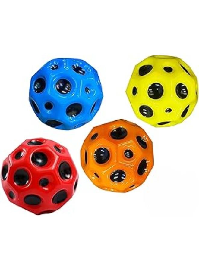 4PCS Space Balls,Extreme High Bouncing Ball,Bouncing Training Ball for Indoor Outdoor