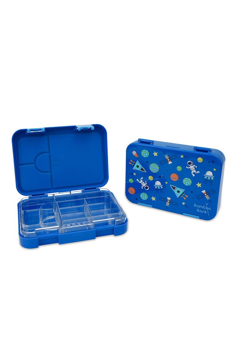 Bamboo Bark childrens kids tritan lunch box, bento, snack box with compartments for school nursery toddler lunchbox - Image 1