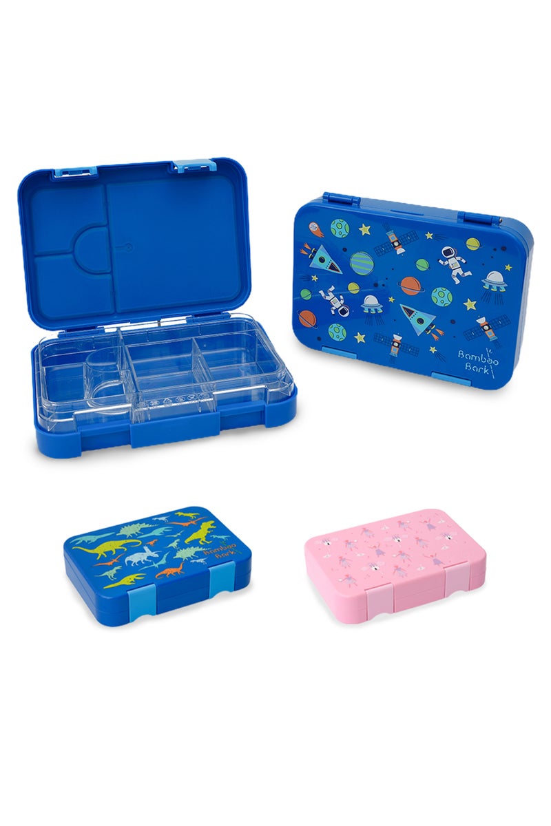 Bamboo Bark childrens kids tritan lunch box, bento, snack box with compartments for school nursery toddler lunchbox - Image 3