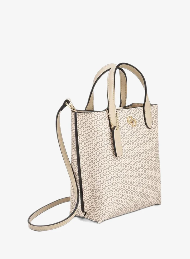 Celeste  Monogram Print Tote Bag With Double Handle for Women | Best Price UAE