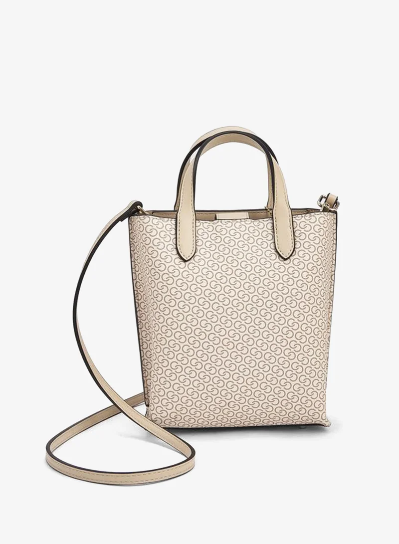 Celeste  Monogram Print Tote Bag With Double Handle for Women | Best Price UAE