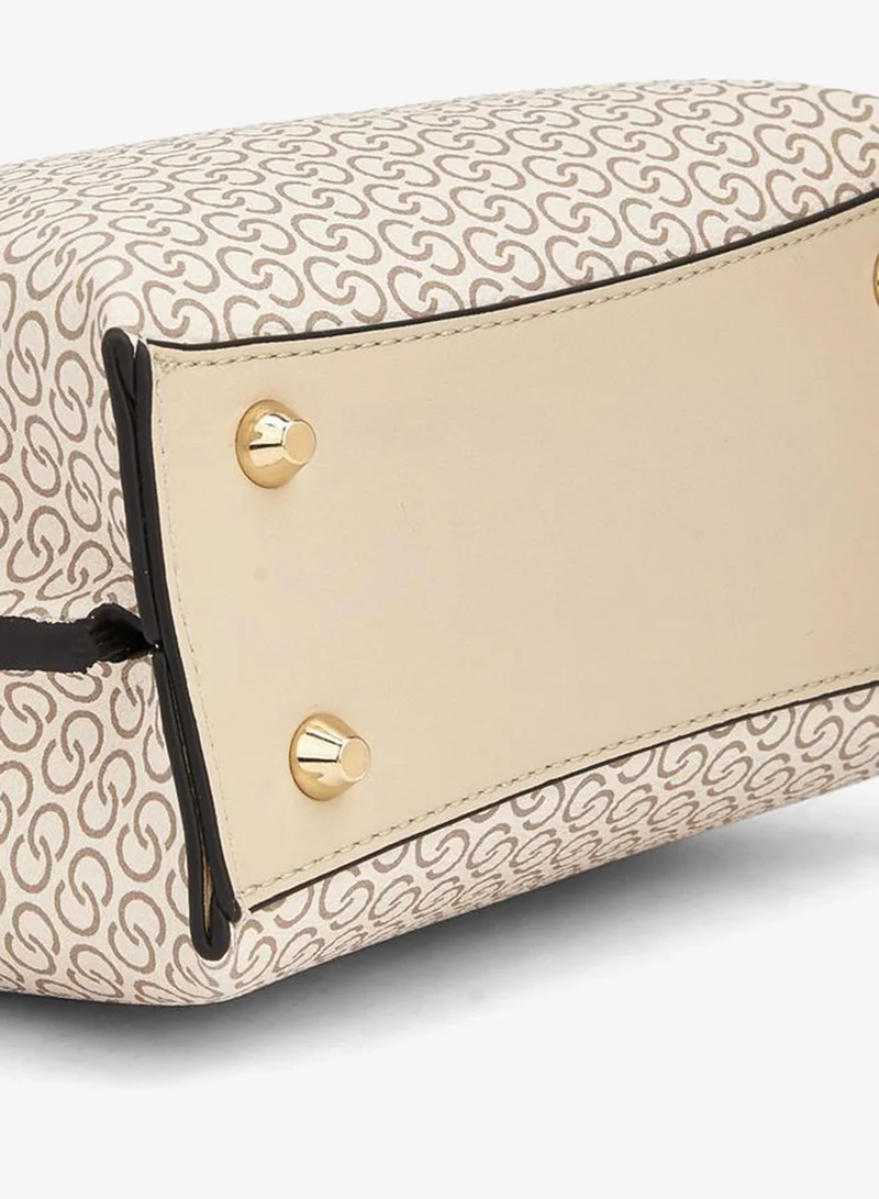Celeste  Monogram Print Tote Bag With Double Handle for Women | Best Price UAE