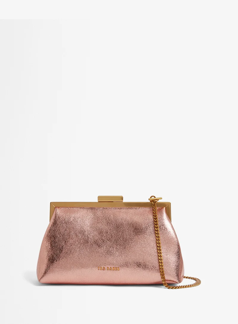 Ted Baker Floreyn Smooth Leather Clutch