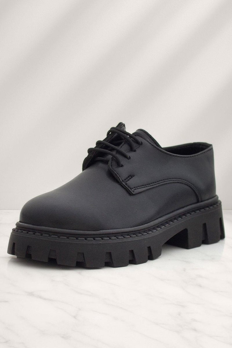 Rakerplus Raker Plus Girls' School Oxford Shoes, Matte Black, Lace-up - Image 2