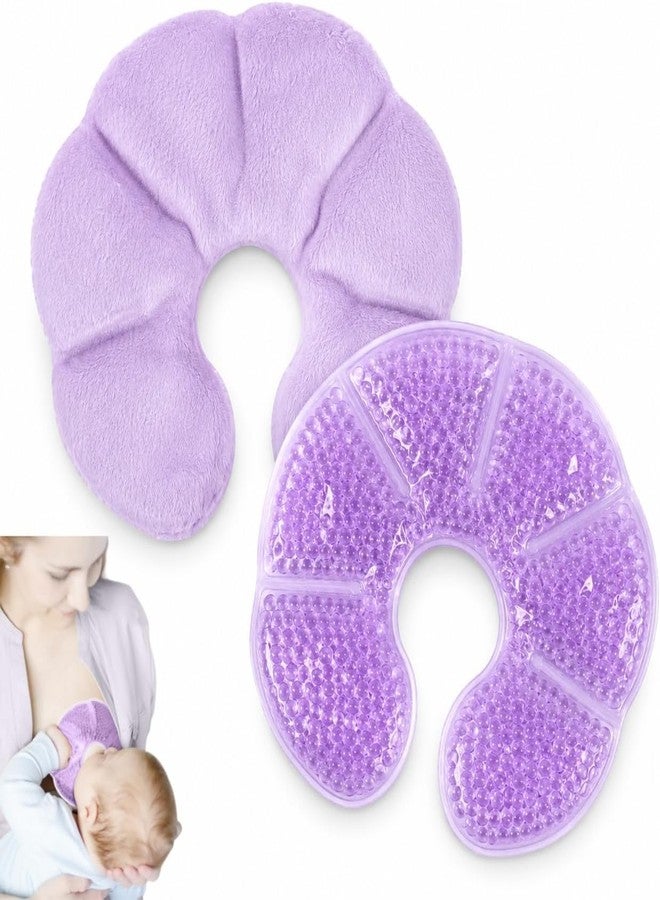KRLZ Breast Therapy Pads - Reusable Hot and Cold Therapy Breastfeeding Gel Pads, Boost Milk Let-Down with Gel Bead Pads for Breastfeeding Moms,Mastitis, Engorgement - Image 1