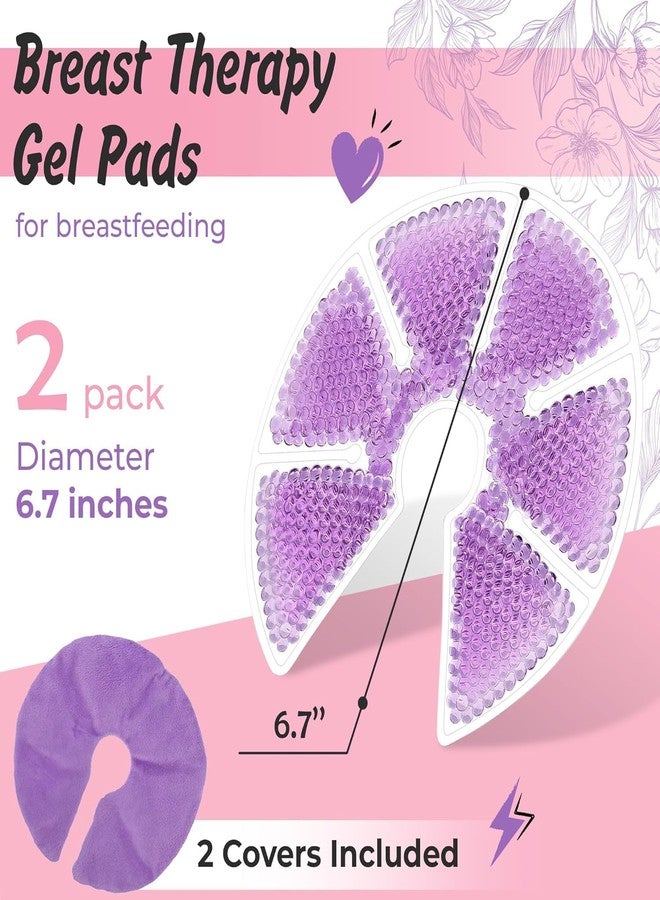 KRLZ Breast Therapy Pads - Reusable Hot and Cold Therapy Breastfeeding Gel Pads, Boost Milk Let-Down with Gel Bead Pads for Breastfeeding Moms,Mastitis, Engorgement - Image 5