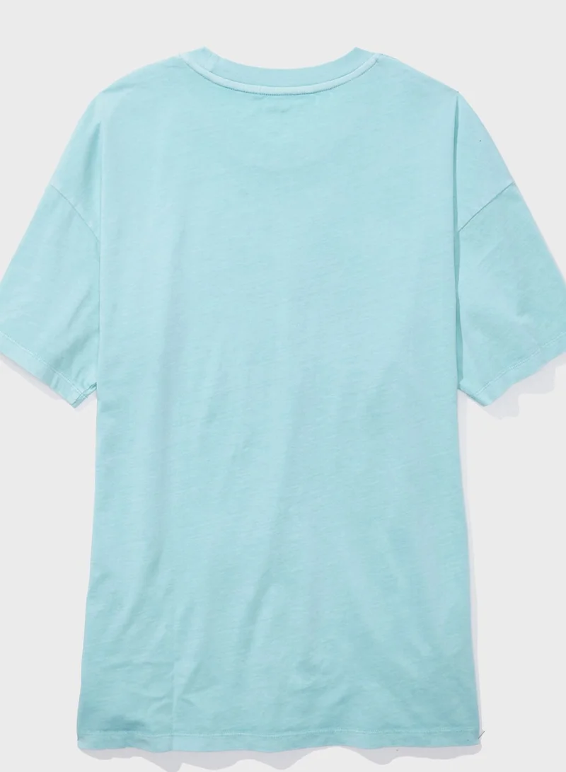 American Eagle Crew Neck Graphic T-Shirt
