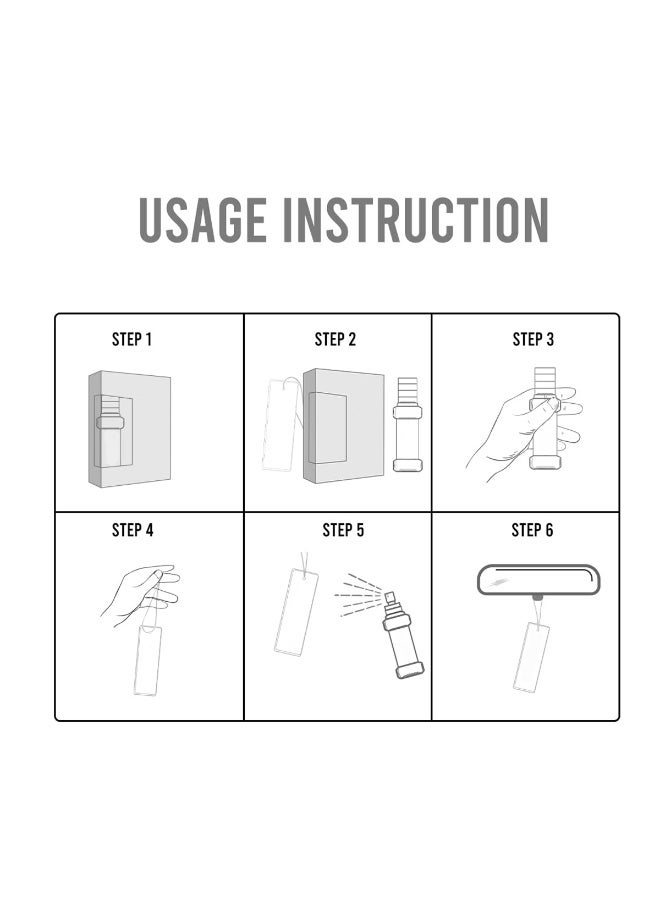 طيف معطر جو "طيف" بخاخ ٤٠٠ مل مع بطاقة تعليق | تركيبة زيت عطري تدوم طويلًا | لا يسبب غازات، للاستخدام اليومي، مزيل للروائح، مناسب للسيارة والمنزل والمكتب - Image 5