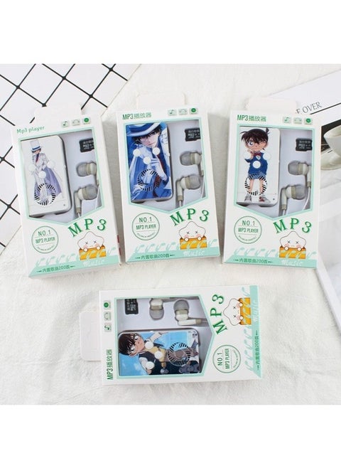 Learning Simple Cartoon Animation D22 Mini External Audio Band Card MP3 External Sound Student Walkman Music Player-Body Color:Game-Memory Capacity:Mp3 With Card