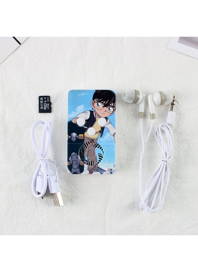 Generic - Learning Simple Cartoon Animation D22 Mini External Audio Band Card MP3 External Sound Student Walkman Music Player-Body Color:Game-Memory Capacity:Mp3 With Card - Image 1