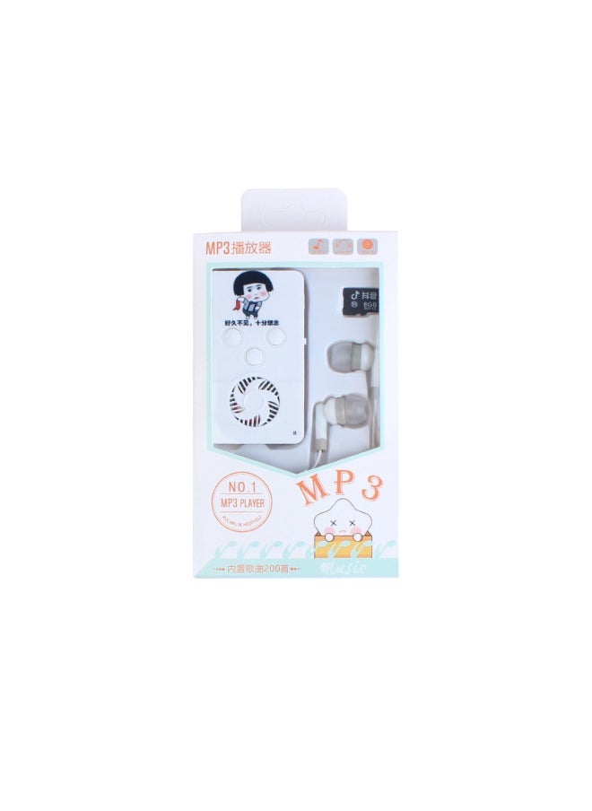 Generic - Learning Simple Cartoon Animation D22 Mini External Audio Band Card MP3 External Sound Student Walkman Music Player-Body Color:Game-Memory Capacity:Mp3 With Card - Image 1