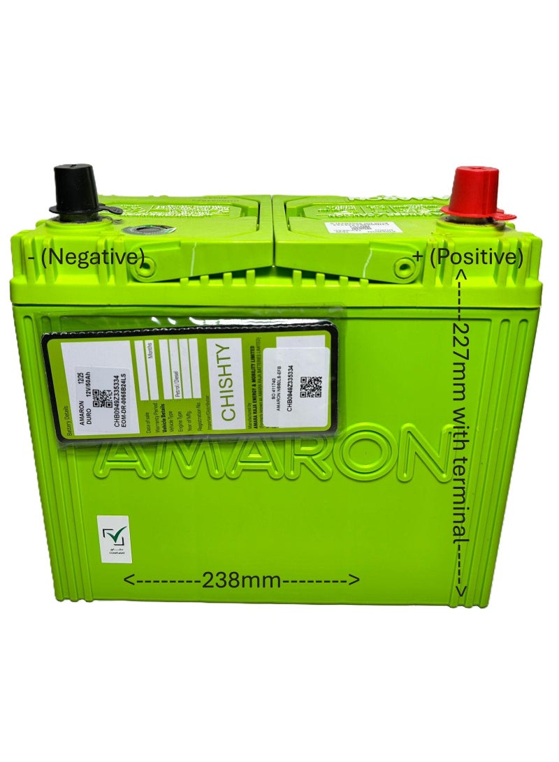 Amaron Car Battery 12V 50AH NS60LS-EFB - Image 2