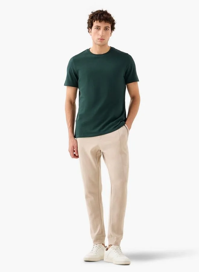 Iconic Popcorn Textured Regular Fit T-shirt