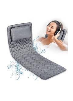 yigo Full Body Bath Pillow (Neck, Back & Body Support), Full Body Bathtub Pillow, Women's Bathtub Pillow Woman Bathtub Accessory,Gray  - Image 1