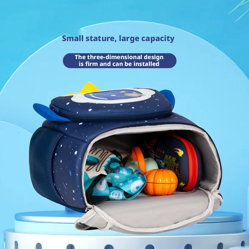 Sesame Baby Kindergarten Backpack Cartoon Cute Kids Double Shoulder Neoprene Schoolbag - Image 4