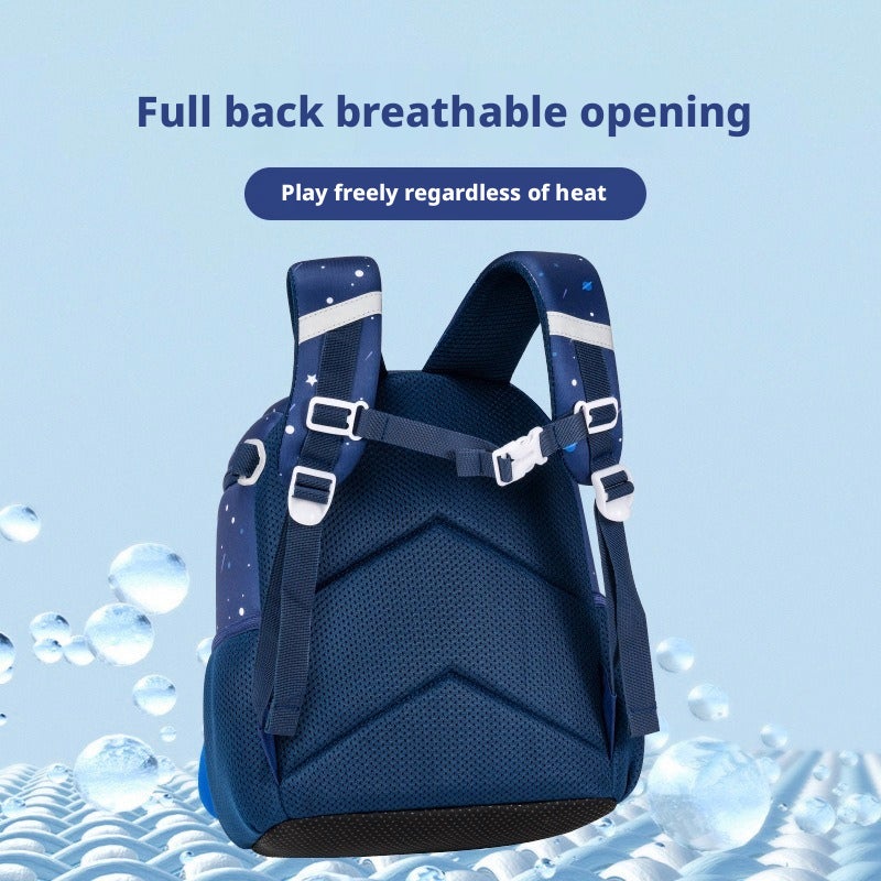 Sesame Baby Kindergarten Backpack Cartoon Cute Kids Double Shoulder Neoprene Schoolbag - Image 3