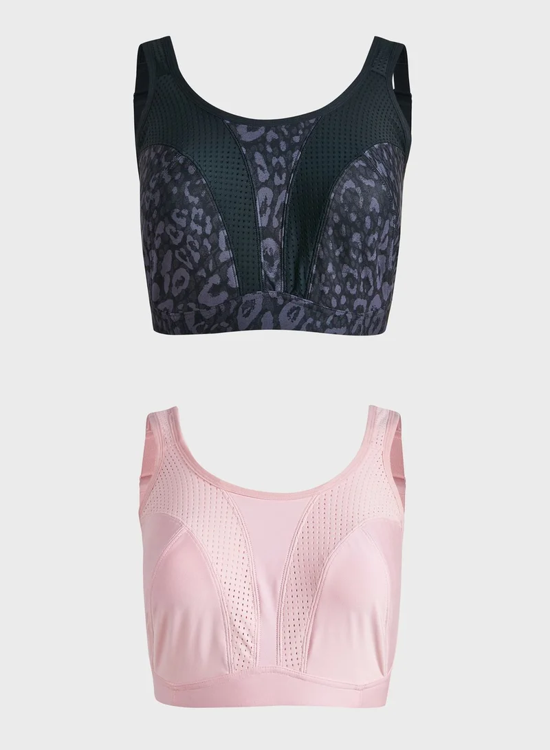 Marks & Spencer 2 Pack Ultimate Support Non Wired Sports Bra