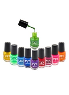 CP Trendies Nail Polish Kit 10 Pcs Colors Pack No -9 | Assorted Color | Nail Enamel | Nail Polish Glitter Gel Nail Art Starter Kit Beauty Gifts Set for Women Girls  - Image 5
