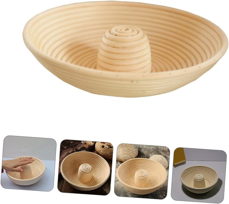 Natural Rattan Bread Proofing Basket Baking Basket for Dough Rising Easy to Clean for Sourdough and Homemade Bread Making - Image 2