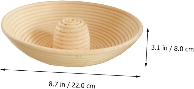 Natural Rattan Bread Proofing Basket Baking Basket for Dough Rising Easy to Clean for Sourdough and Homemade Bread Making - Image 5