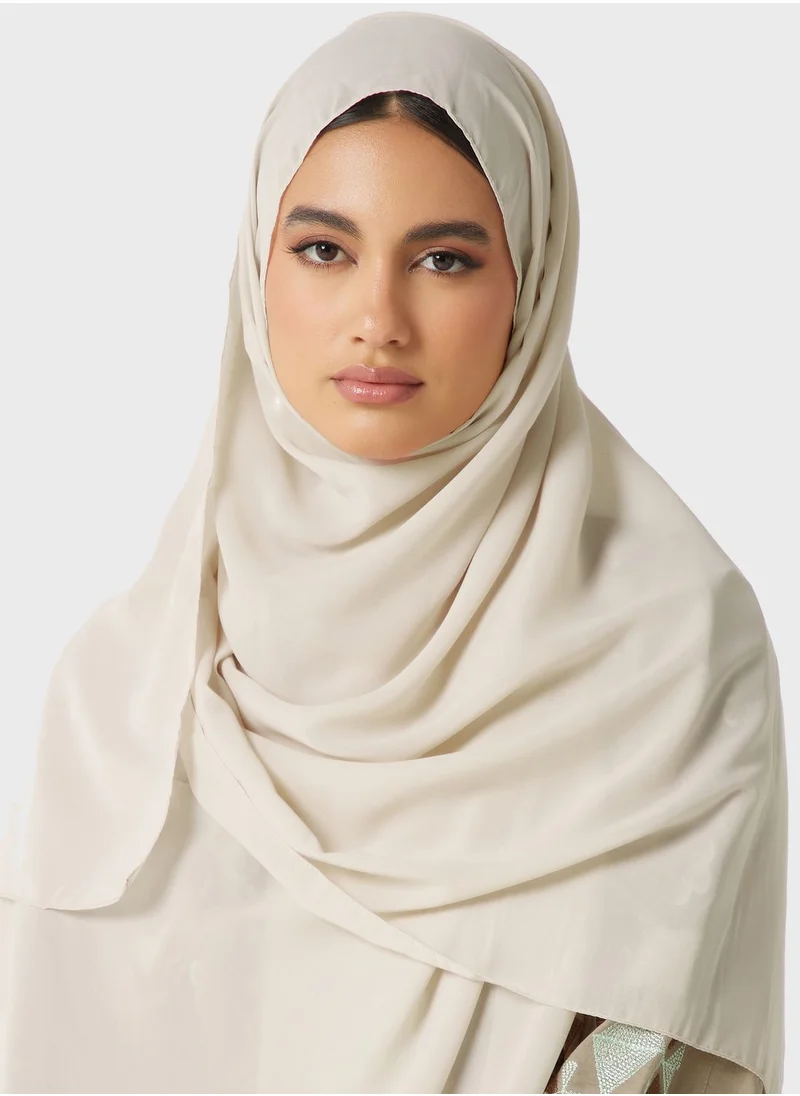 hayas closet Embroidered Balloon Sleeve Abaya