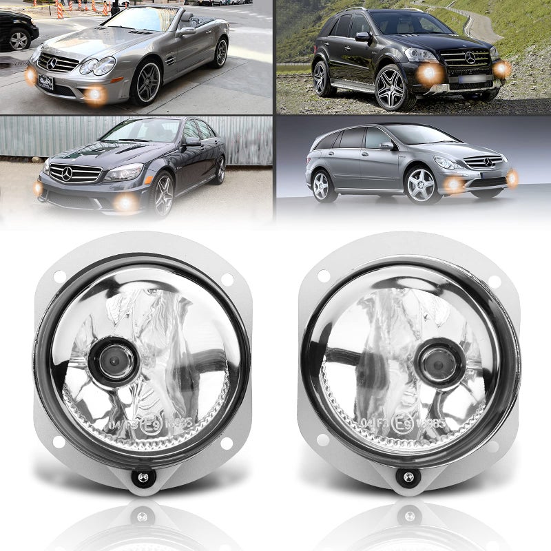 TangMiGe Fog Lights for Mercedes Benz C250 C300 C350 CL550 CL600 CLK350 ML320 ML450 ML550 R350 SLK300 SLK350 C63 CL63 CL65 CLK55 CLK63 ML63 SL63 SL65 SLK55 AMG W204 W216 C209 W164 R171 1 Pair